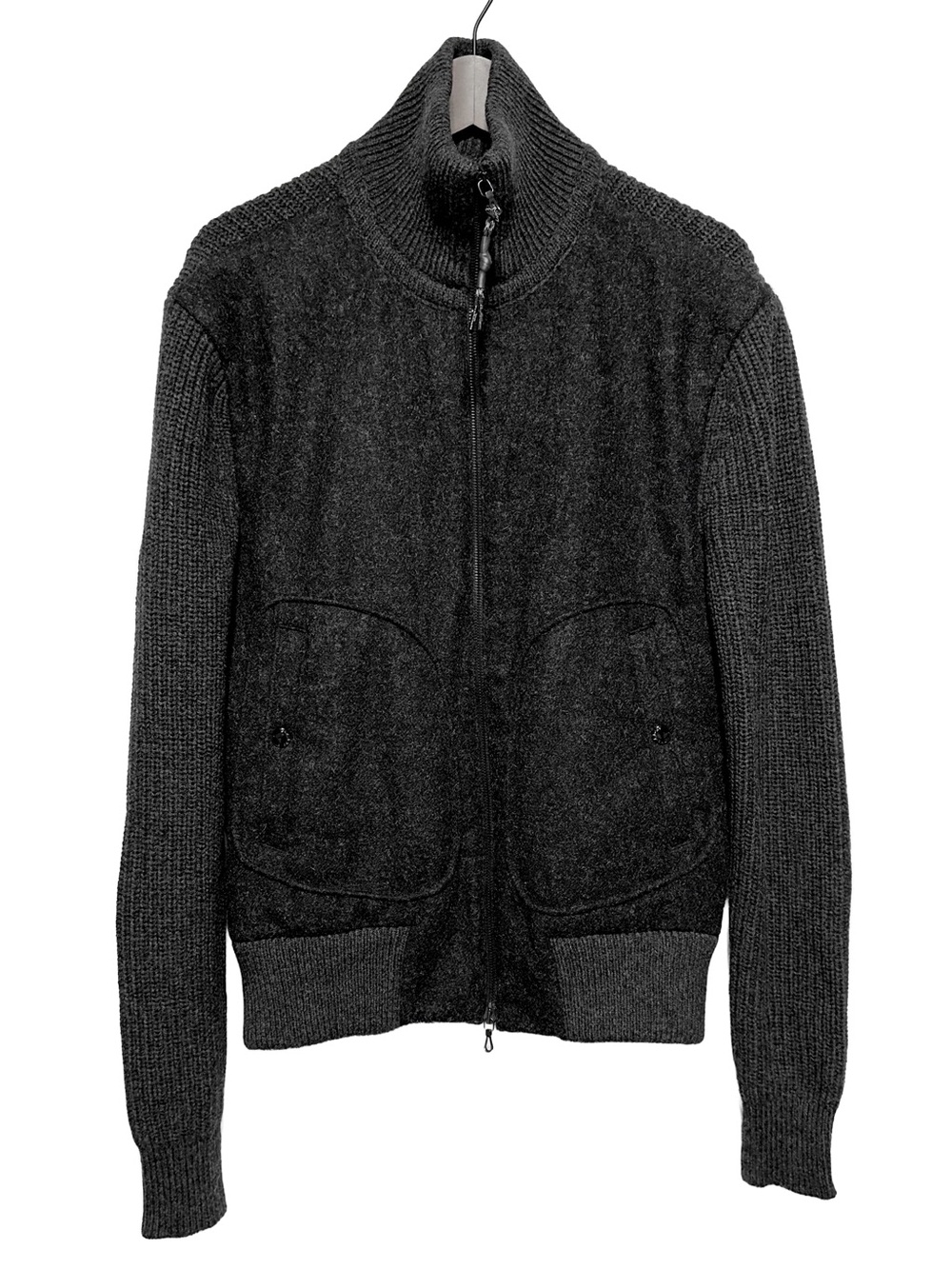 Rag & Bone Abraham Moon Shetland Wool Quilted Full Zip Jacket Mens M
